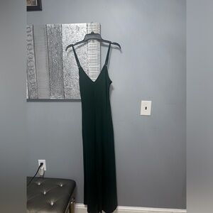 Spaghetti strap pocket maxi dress